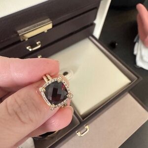 David Yurman 18kt Gold Chatelaine w/diamonds ring